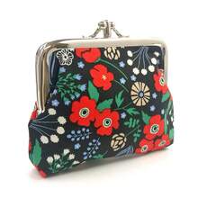 Cute Floral Buckle Coin Purses Vintage Pouch Kiss-Lock Change Purse Wallets… - 12 - View 3