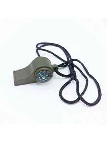 1pc 3-In-1 Emergency Survival Whistle With Compass And Thermometer, Perfect For Track & Field, Camping, Hiking, Outdoor Adventure, Referee And Cheerleading, Outdoor Sports Accessory, Track & Field Essential, Competition Equipment, Track & Field Starting Whistle, Track & Field Accessory, Lifesaving Whistle, Competition Referee Whistle - Multicolor - View 11