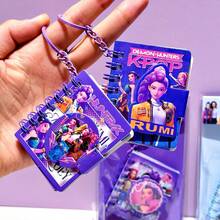 Assorted Cute Girl Pendant, Coil Notebook, Keychain Book, Student Stationery, Party Favors (Style Random) - Multicolor - View 2