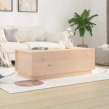 vidaXL Tavolo basso 100x50x35 cm Bois solid de pin - Castano - Visualizzare 2