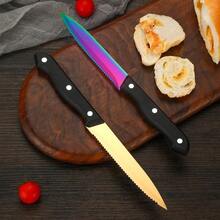 mhjJuego de Cuchillos Dentados para Carne: 8 Piezas de Cuchillos para Carne de Acero Inoxidable - Juego de Cuchillos Afilados para Pan/Mantequilla/Carne Doradosleeping Bags - 219353575 - Ver 3