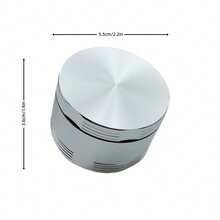 3 Layer Aluminum Herb Grinder With Hidden Pollen Catcher - 50/55/62mm, 8 Color Options - Multicolor - View 28