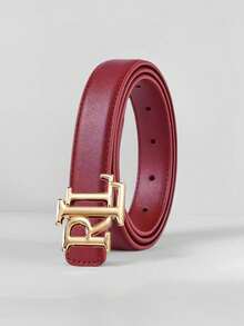 1件女士真皮腰带，配ZV字母合金光滑扣，可搭配牛仔裤，是母亲节、情人节的好礼物。 - 多色 - 查看 22