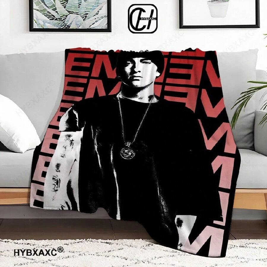 E-Eminemes 8 Mile Printed Large Wall Tapestry  Buddha Wall Decoration Witchcraft Bohemian Hippie Decor Blanket - 白色 - 查看 1