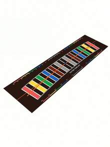 1 件装高尔夫推杆练习垫 - 带瞄准线和推杆训练功能，弧形设计提高精准度，可折叠易收纳，适合室内/室外使用，带辅助线 - 适合家庭、办公室或便携式使用 - 彩色 - 查看 8