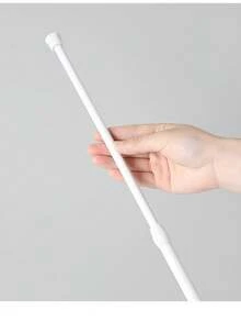 2 piezas Barras de cortina de tensión ajustables de primavera, barras de tensión de cortina de primavera extensibles para ventanas, baños, armarios, cocinas