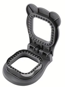 430 Stainless Steel Manual Sandwich Cutter, 1pc, Heavy Duty, Precise Blade For Perfect Square Sandwiches, Bread, Lunch Boxes, Suitable For Office, Home Kitchen - Easy To Clean Kitchen Tool, Versatile For Meal Prep, Office Food Preparation, Vibrant Kitchen Accessory, Food- Material, Compact Design, Professional Choice - Multicolor - View 12