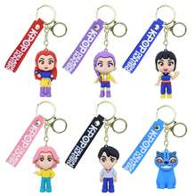 1pc Kpop Witch Hunt Girl Group Keychain, Made Of PVC Material, Performance Damage-Resistant Keychain, Famous Online DIY Backpack Pendant