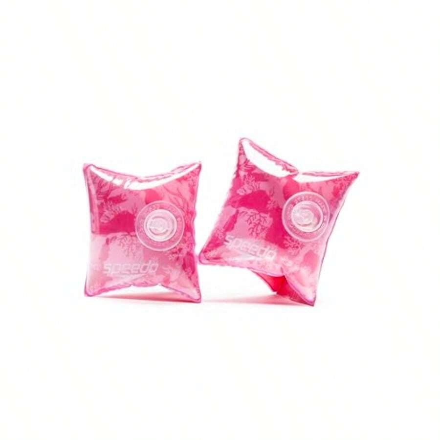 Unisex-Child Swim Arm Bands Begin to Swim - FlorRosaCamoCoral - Ver 1