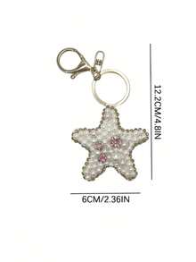 Dije de bolso con forma de estrella de mar, concha, tortuga marina, concha de langosta, accesorio de moda y lindo, totalmente decorado con rhinestones, accesorio para bolso/coche, adecuado para mujeres, con cuentas, incrustado con rhinestones, joyería de arte de uñas hecha a mano - Multicolor - Ver 10