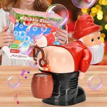 Máquina de Burbujas Navideñas, Divertida para Festivales y Carnaval, Control de Botones, Uso Versátil,37854288 - Multicolor - Ver 6
