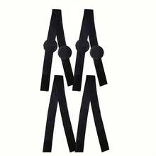 4 PCS Adjustable Wig Band With Ear Covers, Black Elastic Lace Bands For Wigs Elastic Wig Band For Lace Front And Frontal Melting Headband For Wigs Edges For Women Girls Hair(2pcs Protect Band+2pcs Band) - Multicolor - View 10