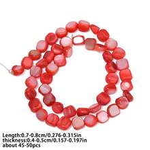 7-8mm Natural Colorful Shell Beads Asymmetric Shell Beads For Jewelry Making DIY Bracelet Necklace Accessories - Beads - View 8