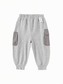 Balabala Kids' Jogger Pants, Unisex Loose Fit Spring/Fall 2026 - Light Gray - View 4