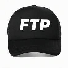 2026Suicideboy Ftp Baseball Cap Men's And Women's Harajuku Rap Harajuku Music Caps Fashion Casual Adjustable Mesh Trucker Hat - Black - View 8