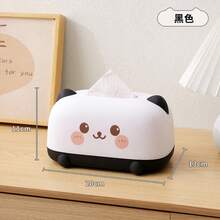 1pc Cute Cartoon Tissue Box, Large Capacity Desktop Paper Towel Holder For Home, Living Room, Dining Room - Multicolor - View 10