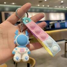 新款卡通宇航员兔子汽车钥匙扣，创意背包挂件，可爱航天主题包包挂饰，小礼物 - 完美礼物 - 生日礼物 - 情人节礼物 - 礼品 - 彩色 - 查看 8