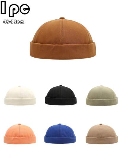 1pc Kids' Solid Color Adjustable Casual Stylish Windproof Newsboy Cap, Suitable For Spring/Summer