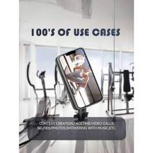 Thickened Single-Sided Suction Cup Phone Holder, Silicone Adhesive Gel Pad, Reusable Adhesive Phone Holder, Hands-Free Holder, Suitable For Mirrors And Cars, Back-To-School Season, Anti-Slip Mat Phone Holder, Phone Case Suction Cup Sticker, Multi-Functional Mat For All Smartphones, Office Gadget, Dormitory Essential. - 黑色 - 查看 7