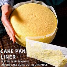 1Roll Cake Mold Edge Paper,Baking Parchment Paper Side Liners - Non-Stick Heat-Resistant Kitchen Paper Rolls For Round Cake Pans, Cheesecake Springform Pans, Pre-Cut Heat-Resistant Parchment Paper, Baking Supplies, Cheesecake Baking, Easy Cleanup - White - View 3