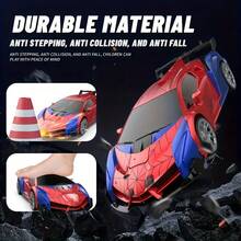 Coche de Control Remoto para Niños con Diseño Deportivo y Luces - Rojo - Ver 10