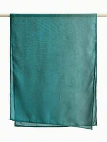 قطعة واحدة وشاح رأس نسائي بطبعة مائية بوهيمية، وشاح رأس مسلم للوقاية من الشمس، وشاح شال أنيق متعدد الاستخدامات مناسب للارتداء اليومي - تدرج اللون الأخضر - مشاهدة 7