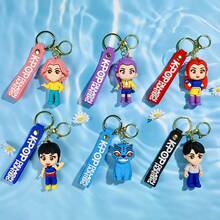 1pc Kpop Witch Hunt Girl Group Keychain, Made Of PVC Material, Performance Damage-Resistant Keychain, Famous Online DIY Backpack Pendant