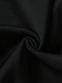 女士缎面两件套，无肩带抹胸上衣搭配高腰阔腿裤，优雅夏季鸡尾酒会宾客装扮 - 黑色 - 查看 9