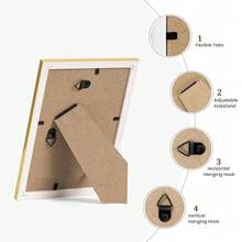 4x6 Picture Frame Set Of 12,Gold 4x6 Photo Frames Display 4inchx6inch Pictures,Picture Frames 4x6 Wall Gallery Collage Tabletop Or Wall Mount,Poster Frame Display For Certificate Document - 12件套裝(金色) - 查看 7