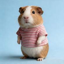 1pc Small Pet Clothes, Hamster Hoodie Sweatshirt, Cute Guinea Pig Striped Sweatshirt - Warm Pet Apparel Suitable For Dwarf Hamster, Mouse, Gerbil And Other Small Animals (Within 17cm) - Multicolor - View 9