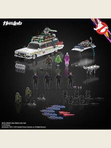 Hasbro Plasma Series - Ectomobile, Deluxe Model - Anniversary Edition, Roleplay Costumes, Surprise Gift For Fans And Collectors, Festival Gift, Adult Collectible Set, Lights & Sounds, With Action Figure | Not Battery Included - Red - View 3