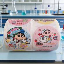 1pc 4cm Explosion Pattern Small Laser Frosted Sealing Sticker, Scrapbooking Material Sticker, Art Paper Sticker, New Year Gift, Valentine's Day Gift, Easter Gift - Multicolor - View 2