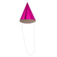 10ct 5" Metallic Foil Party Hats Hot Pink - Spray - 1 - Xem 3