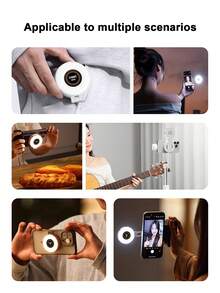 New W50 Magnetic Fill Light, Portable Adjustable Lighting Device For Smartphones And Tablets, Horizontal And Vertical Shooting - W50 - View 8