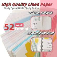 The Bible In A Year: Spiral Bible Study Guide, 52-Week Bible Study Plan With Guided Reading Plan, A Yearlong Bible Study For Women - A5 - 查看 10