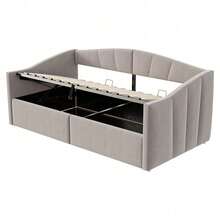 Sofas & Couches - Light Gray + Upholstered + Bedroom - View 9