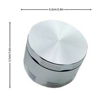 3 Layer Aluminum Herb Grinder With Hidden Pollen Catcher - 50/55/62mm, 8 Color Options - Multicolor - View 27
