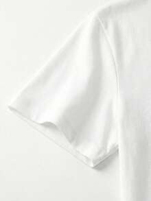 GRDR Men's Summer Solid V-Neck Casual Outdoor T-Shirt - White - View 5