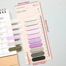 200 Pieces Of 1 Type Of Indication Sticky Note, Warm Color Semi-Circular Color Sticky Note Set, Suitable For Writing Waterproof Index Stickers, Student School Textbook Topic Marking, Purpose, Office Materials Classification Marking, Document Stickers