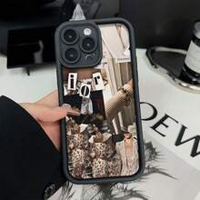 Diseño atemporal y artesanía de lujo para la élite fashionista Funda de teléfono adecuada para 17 Pro Max 17 Air 16 Pro MAX 15 Pro Max 14 Pro 13 Pro 12 11 Funda de teléfono personalizada para hombres y mujeres Son excelentes regalos para novias, novios y familiares para Navidad y Halloween - Negro - Ver 6