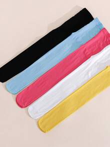 5 piezas de mallas de baile de colores brillantes para niñas, adecuadas para actuaciones en el escenario y combinación - Multicolor - Ver 4