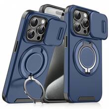 Ốp lưng Lingke mới tương thích với Apple 17 Pro Max, 16 Pro, 15 Plus, chống sốc, tương thích với iPhone, điện thoại Android, quà tặng sinh nhật, quà tặng gia đình, bạn bè, giá đỡ điện thoại dạng kéo đẩy, phụ kiện điện thoại. - màu đen - Xem 1