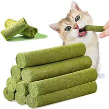 100g (20 Pieces)Cat Grass Sticks For Hairballs - Freeze-Dried Treats For Cats, Instant Granules, And Hair Cream Tablets - Green - View 13