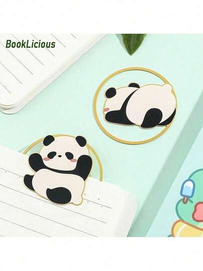 1 Piece, Metal Bookmark, Cute Panda Bookmark Daughter And Son, Hollow Bookmark Suitable Gifts, Valentine's Day Gifts Girls, Mother's Day Gifts 1RVD