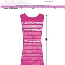 OpenHIBolsas de Almacenamiento, NeatJewelTwins, MXJWT-001, 2Pzas, /Rosa, 43x73cm, 27 Bolsillos, 14 Cordones, Tela Cambrell/PVC. - como se muestra en la figura - Ver 6