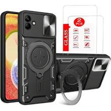 Capa Case For Samsung Galaxy A04 - With Screen Protector And Built-In Phone Stand - Black, 38062211 - 淺粉色 - 查看 1