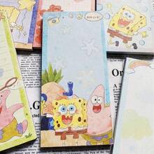 SpongeBob SquarePants 4本装帕特里克长款便签本，不粘手卡通可爱学生笔记本，返校季必备，完美派对和节日礼物（款式随机） - 彩色 - 查看 8