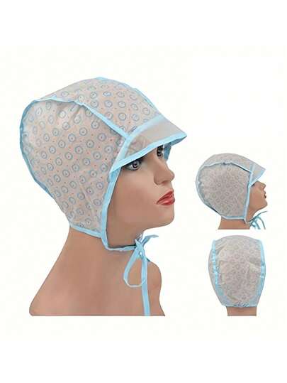 2/4pcs Hair Coloring Cap Set, Single-Use Hair Dye Cream Cap With Hook, DIY Hair Coloring Kit, For Highlighting And Dyeing