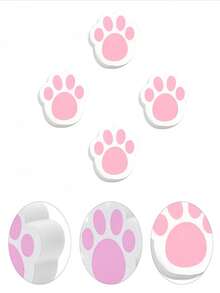 1pc Cute Cat Paw Shaped Cleaning Sponge, Creative Glass & Mirror Stain Remover Sponge, Bathroom, Kitchen, Car Glass Cleaning Sponge, Faucet Descaling Cleaning Sponge, Streak-Free Magic Cleaning Pad! - Multicolor - View 11