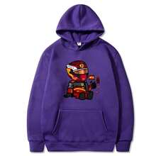 Sainz Mini F1 Hoodies For Men Games Cartoon Graphic Sweatshirts Long Sleeve Y2k Clothes Men Clothing Harajuku Streetwear Women - White - View 7